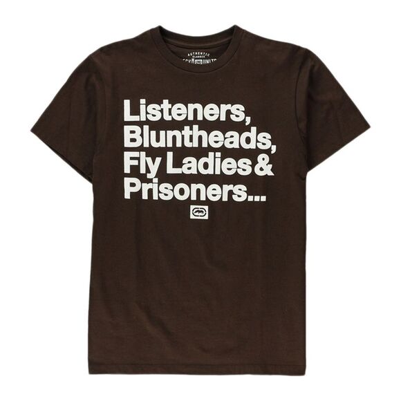 Ecko Unltd. Mens Memory Lane Graphic T-Shirt, Brown, NWT - Picture 1 of 1